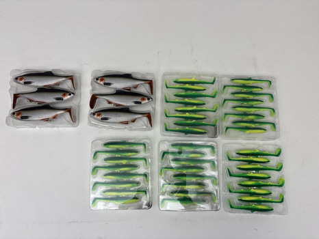 Parti med fiskedrag Westin, Ricky the roach och Bullteez.