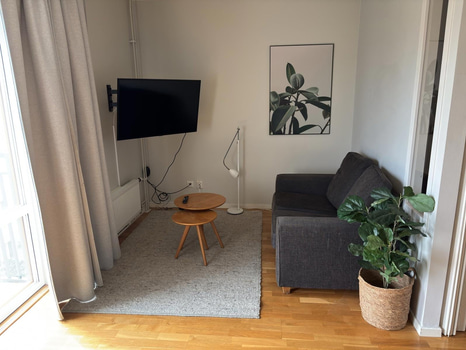 Inventarier till fullt möblerad enrummare - se alla bilder för komplett innehåll