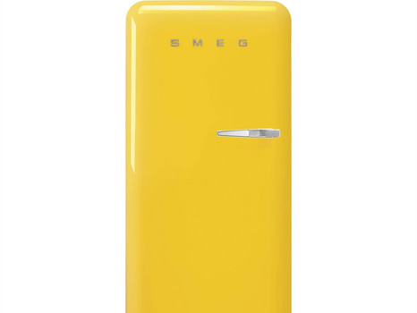 Kylskåp Smeg med frysfack 50's style Gul FAB28LYW5