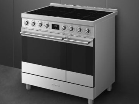 Induktionsspis Smeg 90x60 cm Rostfritt stål Classic C92IPX2