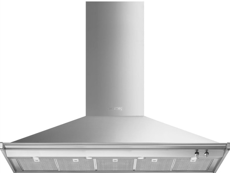 Köksfläkt Smeg Väggmonterad 150 cm, Rostfritt stål, Classic KD150HXE