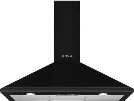 Köksfläkt Smeg Väggmonterad 90 cm, Svart, Victoria KSED95NEE