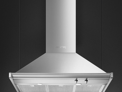 Köksfläkt Smeg Väggmonterad 90 cm, Rostfritt stål, Classic KD90HXE