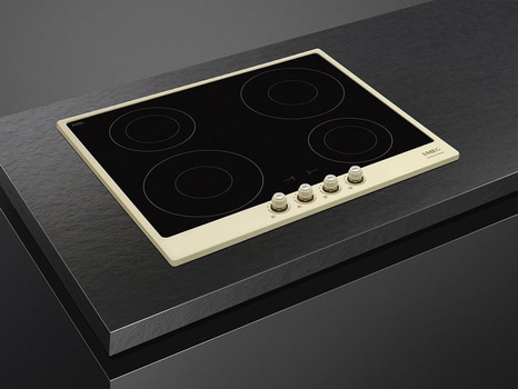 Induktionshäll Smeg 60 cm, Creme,  Cortina SI764POM