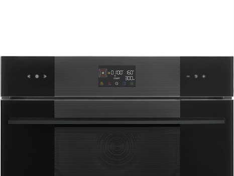 Kombinationsmikrovågsugn Smeg Kompaktugn 45 cm, Svart, Linea SO4102M1B3