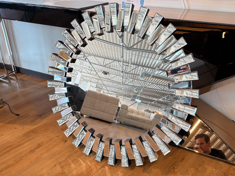 Rund spegel, ∅ 90 cm