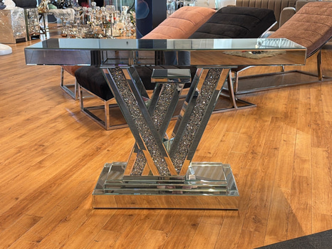 Avlastnings-/ spegelbord i spegelglas