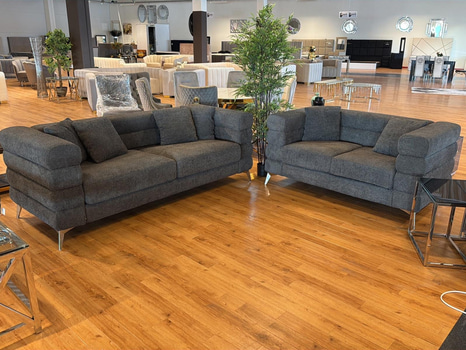 2 st soffor - 2 och 3 sits, grå