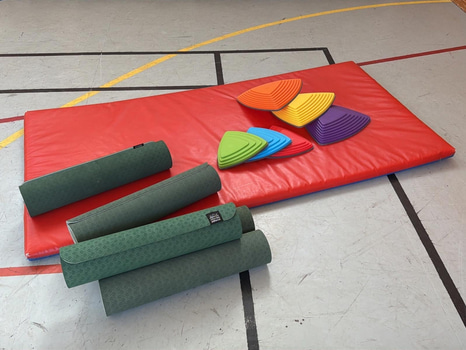 Gymnastikmatta, Gonge balansstenar samt yogamattor