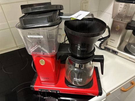 Kaffebryggare, Moccamaster, Clubline, AutoOff, röd