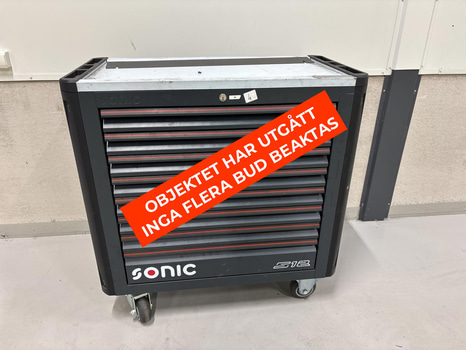 Verktygsvagn Sonic S12, inkl. innehåll