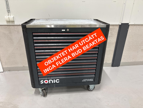 Verktygsvagn Sonic S12, inkl. innehåll
