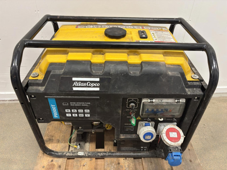 Elverk Atlas Copco P8000T, bensin, 230V