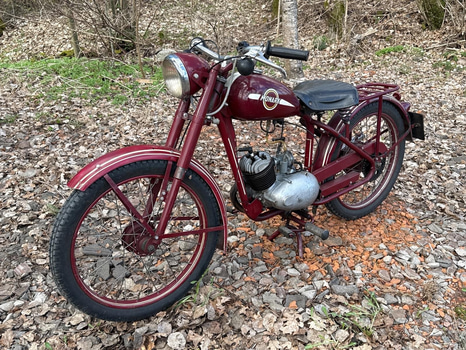 Motorcykel Monark M75 | 125 cc | 1950