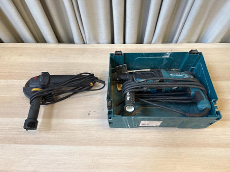 Borrhammare Makita & vinkelkap Cat