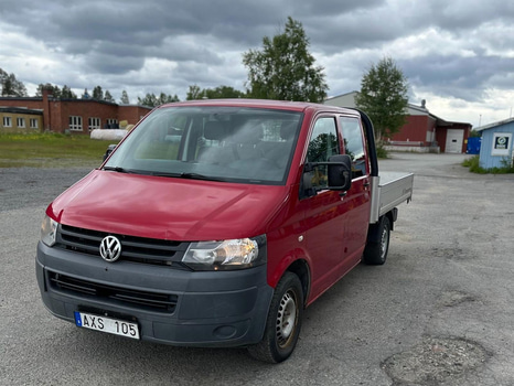 Flakbil Volkswagen Transporter Chassi Dubbelhytt 2.0 TDI -2010
