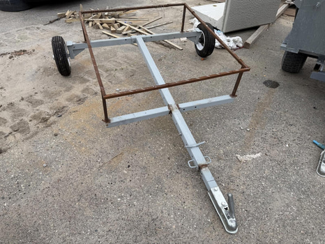 Vagn till IBC TANK 1000 liter hemmabygge