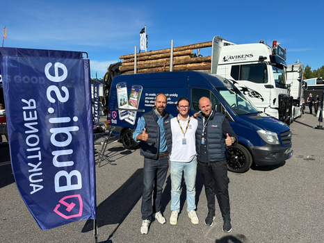 Budi på plats på Lastbilsmässan i Mantorp