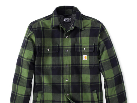 SKJORTA CARHARTT 101939GD3, GRÖN/SVART STL. L