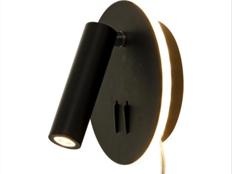 2 ST. VÄGGLAMPA ACE SVART
