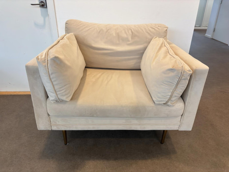 Fåtölj, beige