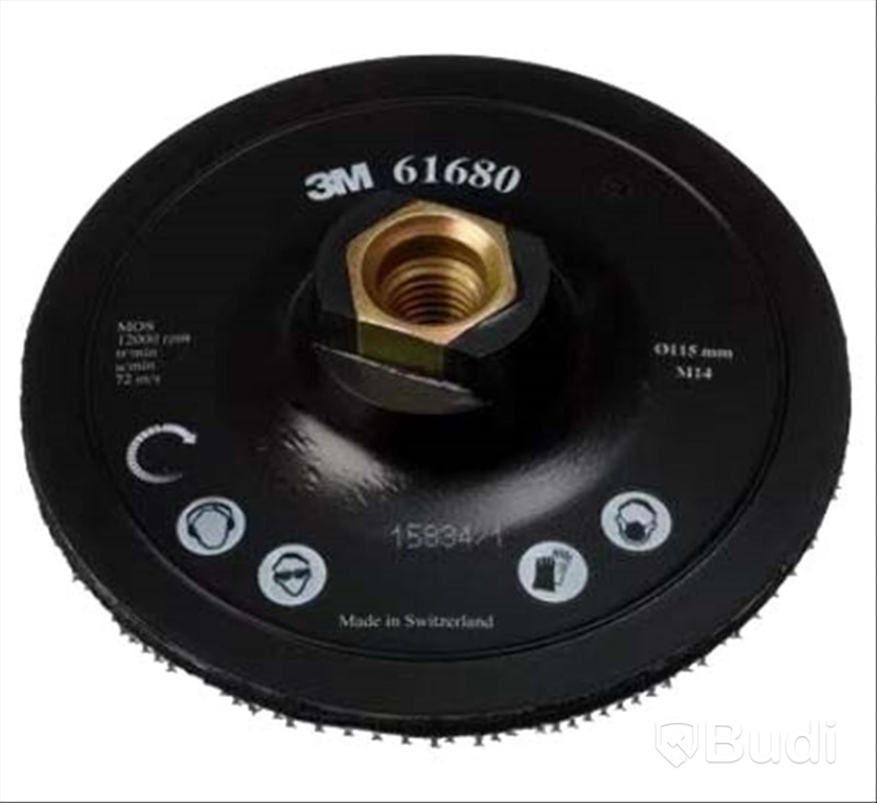 3M™ UNDERLÄGGSPLATTA MED CENTERPINNE, 115 MM, M14