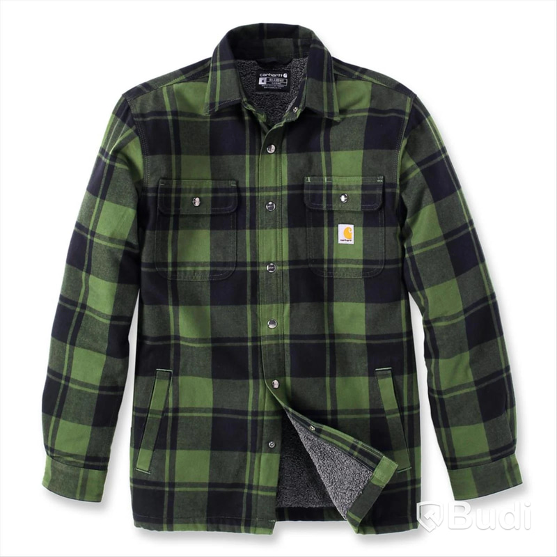 SKJORTA CARHARTT 101939GD3, GRÖN/SVART STL. L