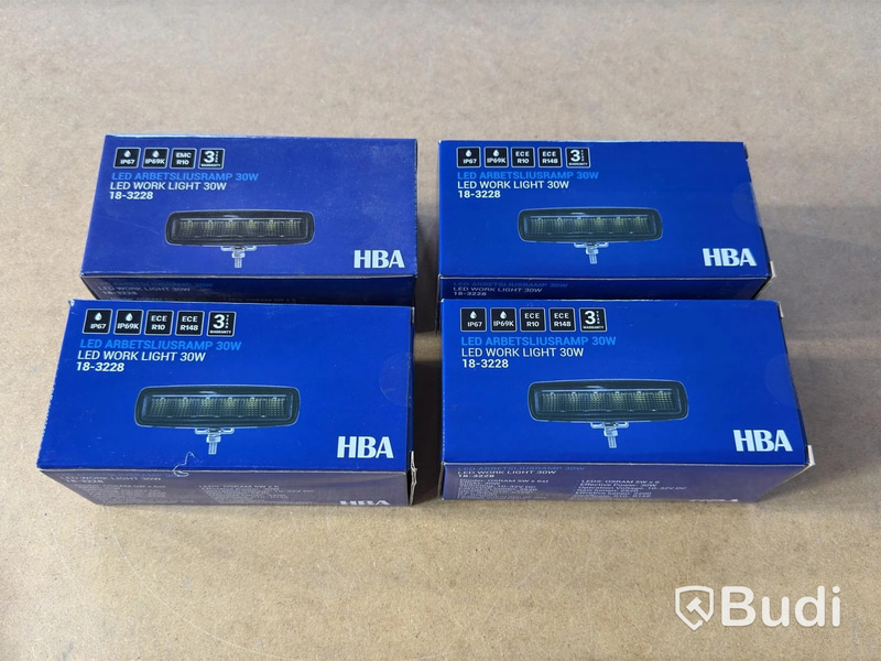 Arbetslampa HBA 18-3228, 30 W, 4 st
