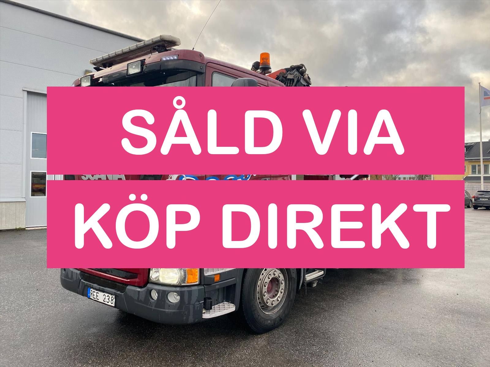 Lastbil Scania G400 6x2 Pallfinger Kran Pallfinger 27002-SHE med 20T Krok