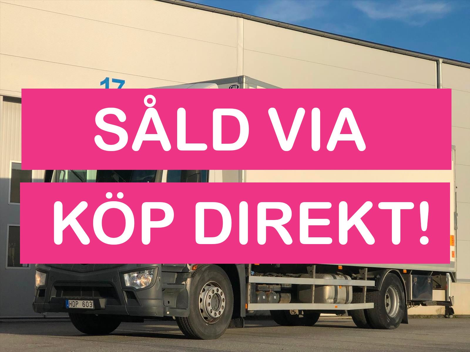 Lastbil Mercedes-Benz Antos | Fastskåp | Euro6